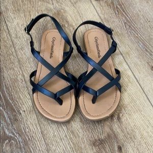 Black kids sandal